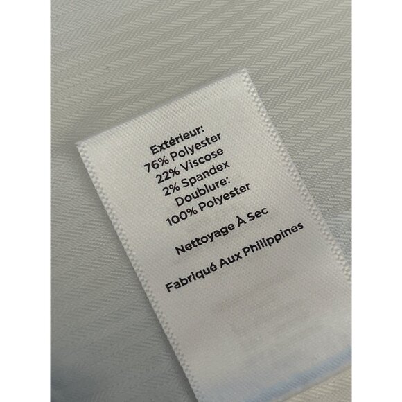 Talbots Light Blue Collarless Open Front Blazer Textured Weave Career Jacket 16W - Picture 5 of 5